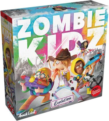 Маска скорпіона, Zombie Kidz Evolution, дитяча гра, настільна гра, 2-4 гравці, вік 7, 15 хвилин, німецька, різнокольорова, барвиста