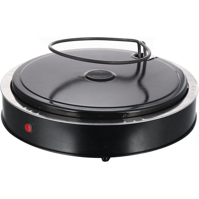 Піч для піци Emerio PIZZARETTE Оригінальна теракотова глиняна витяжка ручної роботи з тепловідбиваючим екраном Запатентована конструкція для сімейних розваг Mini Pizza для 6 осіб Веселощі Зірка No1 ПО-115984.8