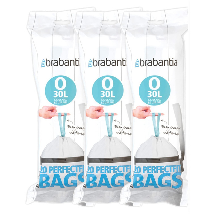 Сміттєві пакети Brabantia 30 літрів (O) (60 шт. ).