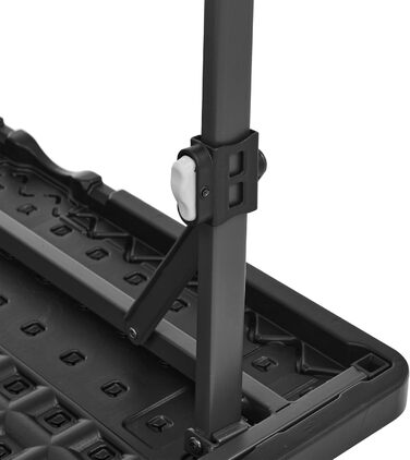 Складаний стіл Storeo Basics, квадратний, з ручкою для перенесення, для використання в приміщенні та на вулиці, портативний, легкий, дорожній стіл, для пікніка, кемпінгу, чорний, 86,1 x 86,1 x 73,9 см