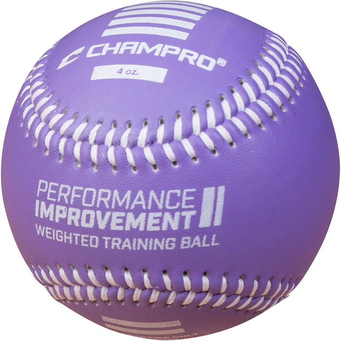 Тренувальний бейсбольний набір Champro, 6 предметів, червоний/бордовий/зелений/жовтий/синій/чорний, 9 дюймів (22,9 см) 3, 4, 6, 7, 9 та 11 унцій. Жовтий, фіолетовий, зелений, синій, червоний, помаранчевий