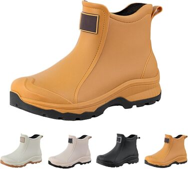 Чоловічі гумові чоботи, водне взуття, гумове взуття з верхнім одягом, студентський повсякденний одяг, все для роботи на свіжому повітрі, риболовлі, миття автомобіля, кухні, не бахіли, гумові гумові чоботи, високе взуття, чоловічі, помаранчеві, 38 2/3 EU
