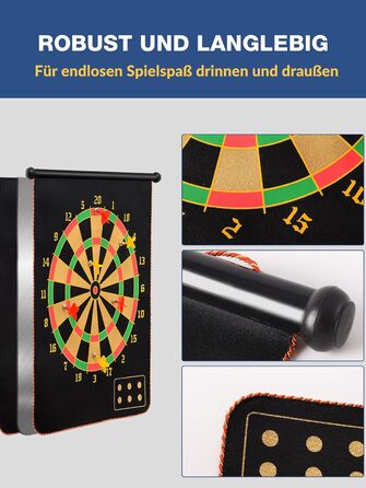 Магнітна мішень для дартсу BATURU для дітей віком від 4 років, двостороння магнітна мішень для дартсу з 12 безпечними дротиками, подарунок для хлопчиків на дні народження та Різдво, ігри в приміщенні/на вулиці