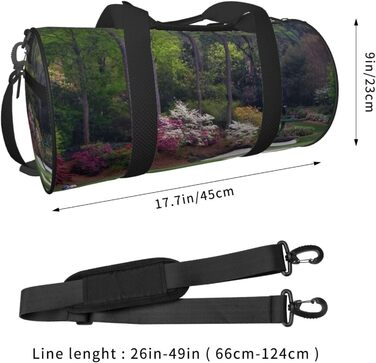 Дорожня сумка з чорно-золотим дизайном, кругла форма, великий об'єм, легка та міцна. Ідеальний подарунок для подорожей, походів, ділових поїздок та занять гольфом, універсальний розмір.