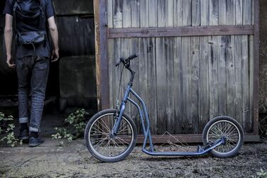 Самокат Yedoo S2016 - до 150 кг, самокат з пневматичними шинами 20/16 - для дорослих, самокат з регульованим кермом, самокат для с