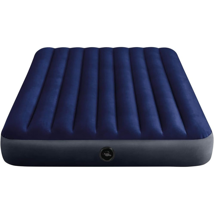 Надувне ліжко Intex Classic Downy Set - Queen - 152 x 203 x 22 см - 4 місця - Синє односпальне