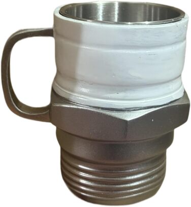 Чашка для свічок запалювання Rockible, чашка з нержавіючої сталі зі смоли, кавова кружка для автолюбителів