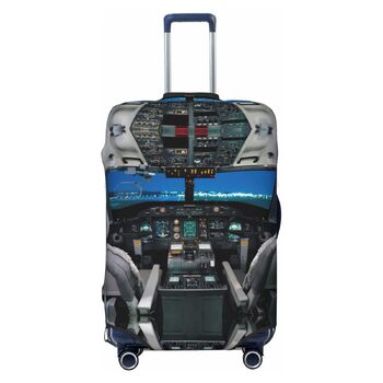 Чохол для валізи Авіаційний кокпіт, захист від пилу та подряпин, розмір 80