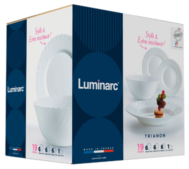 Сервіз столовий LUMINARC TRIANON, 19 предметів (6190442)