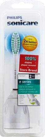 Стандартні насадки для звукових зубних щіток Philips Sonicare e-Series HX7022/26 (2 упаковки)