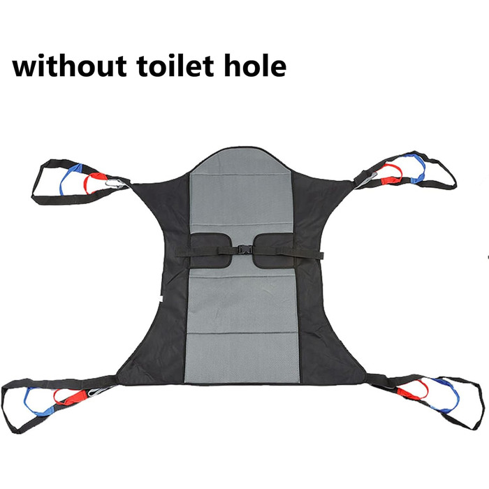 Туалетний слінг, Слінг для пацієнта, Перенесений слінг, Сітчастий слінг для всього тіла пацієнта похилого віку, Баріатрія, Сестринська справа, Без отворів (без отворів) Без отворів