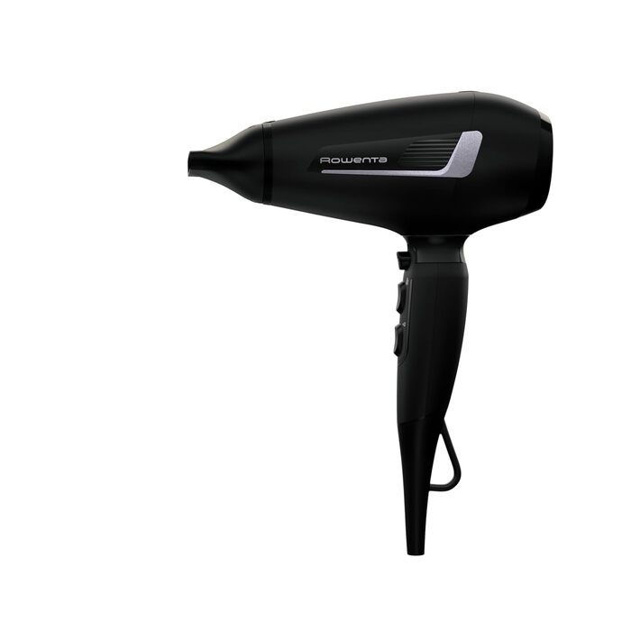 Фен для волосся Rowenta Pro Expert CV8825 швидка сушка, іонізація, легка вага, чорний/сріблястий