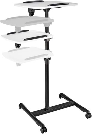 Стіл для проектора Hama з 2 рівнями (42 x 50/40 x 35 см), регульований по висоті, з колесами