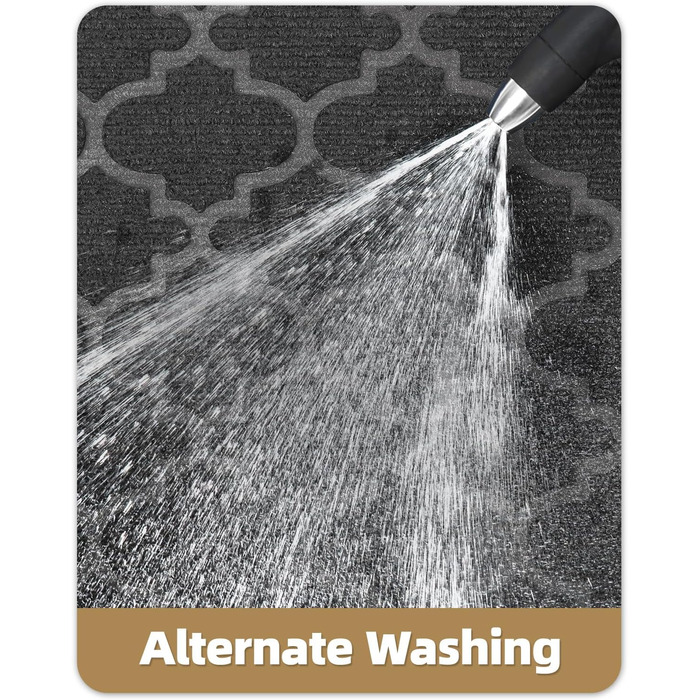 Килимок для вулиці Color G, міцний 60 x 90 см, нековзний, миється, водонепроникний, брудозахисний килимок для вхідних дверей, входу, балкону (сірий) сірий 60 x 90 см (прямокутний)