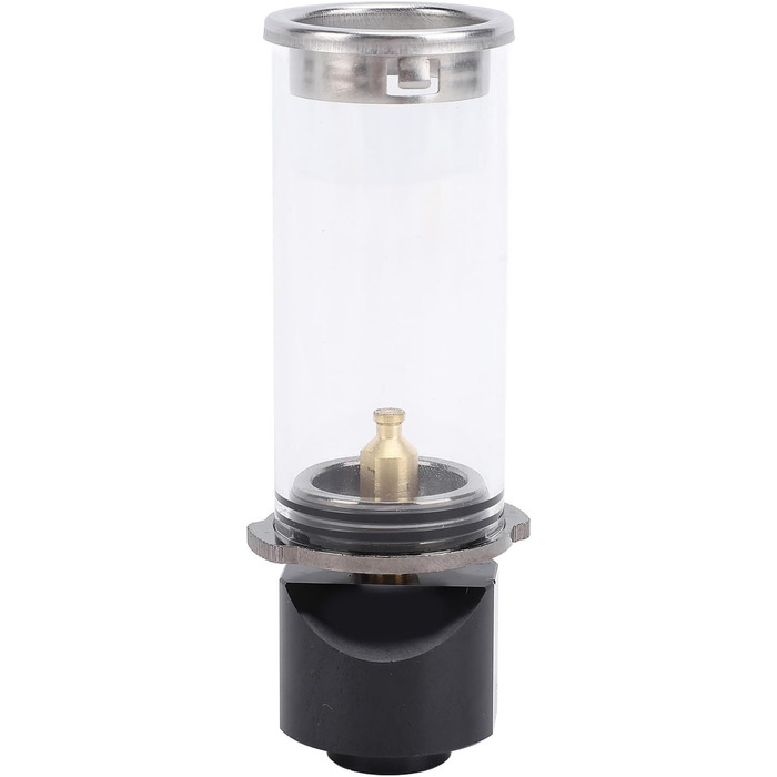 Газовий ліхтар для кемпінгу з алюмінієвого сплаву та латуні, вінтажний дизайн, легкий 105 мм - термостійке скло, міцна конструкція, ідеально підходить для походів та риболовлі