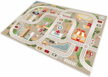 Автомобільний килим ігровий килим дорожній, дитячий килим для хлопчиків дорожній килим, будівельний килим автомобільний килим для