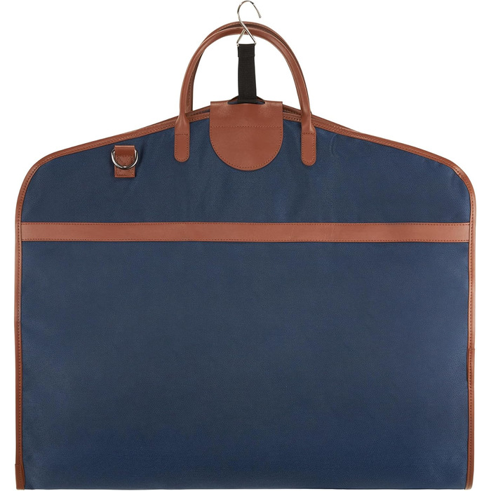 Костюмна сумка - Костюмна сумка для чоловіків та жінок - для 1-2 костюмів, з плечовим ремінцем, кишенею на блискавці - Складана дорожня сумка, сумка для сорочки, захисний чохол - Niles Коричнево-синій темно-синій/коричневий