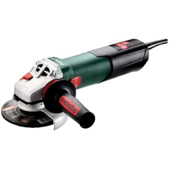 Кутова шліфувальна машина Metabo W 13-125 Quick (603627000) Картонна коробка, 1350 Вт, діаметр диска 125 мм, швидкість холостого х
