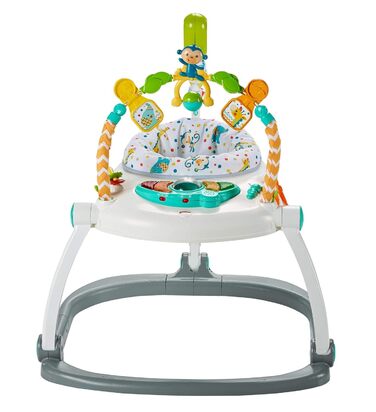 Компактні ходунки Carnaval Baby Walker Fisher-Price Jumperoo зі світлом, звуком і музикою, розбірні для зручного транспортування 9 місяців і старше, FDG98