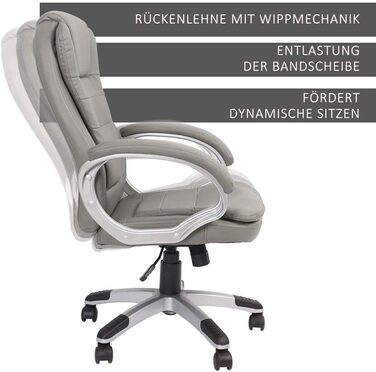 Офісне крісло Mucola з підлокітниками, ергономічне крісло керівника, ігрове крісло зі спинкою та вбудованим підголівником Вантажопідйомність 120 кг, регульована висота Робоче крісло, офісне крісло, комп&39ютерне крісло, обертове крісло