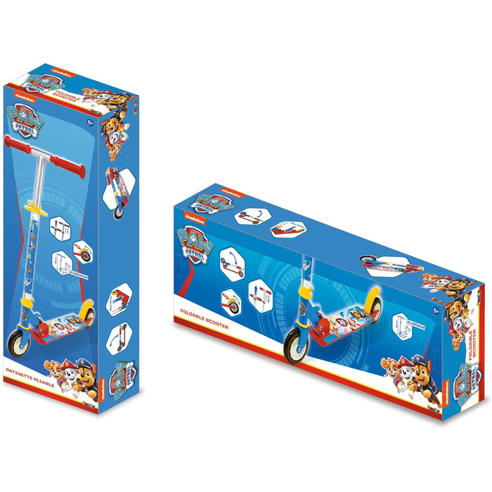 Самокат Smoby Paw Patrol з гальмом, складаний