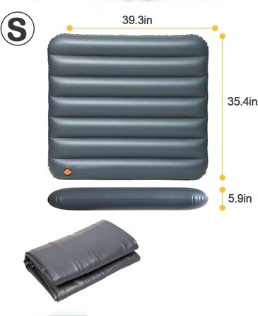 Повітряна подушка матрац для автомобіля, автомобільна повітряна подушка з зазором 100x60x15 см Надувний автомобільний матрац для багажника Автомобільний матрац, кемпінговий матрац для спальні в автомобілі, туристичний надувний матрац, маленьке повітряне л