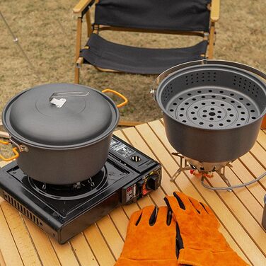 Легкі каструлі для пікніка, каструля для приготування їжі на відкритому повітрі, 4,5 л, алюмінієвий сплав, посуд, підвісна каструля для супу, модель підвісної каструлі для гриля на відкритому повітрі