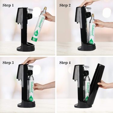 Циліндр CO2, новий і вперше заповнений у Німеччині, циліндр з вуглекислим газом циліндр для газованої води 425 г вуглекислого газу приблизно для 60 л води, підходить для виробників газованої води Sodastream тощо, 10 років TV, 2 шт.