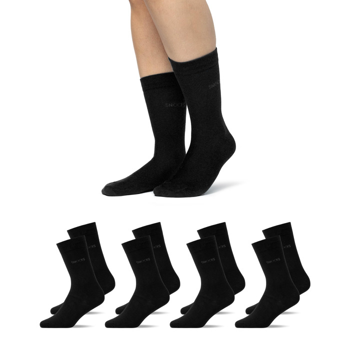 Чоловічі шкарпетки Snocks (4 пари) Бізнес-шкарпетки для чоловіків 4 шт. Чорні 43-46