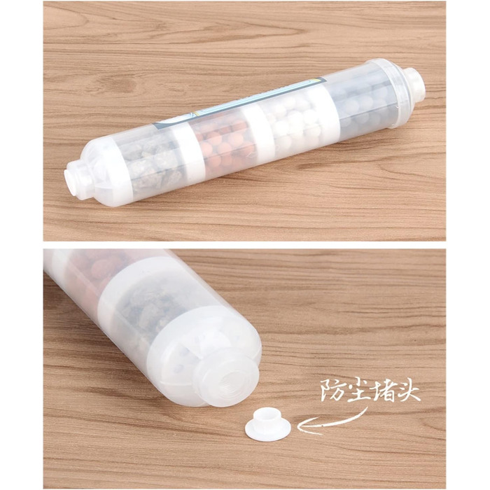 Фільтр для води під раковиною. Мінералізуючий слабколужний багатоступеневий фільтр із каменю Майфан з фільтром дальнього інфрачервоного випромінювання PH/кальцію з 2-компонентним розємом (6t 6 точок)