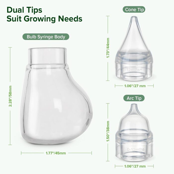 Силіконовий назальний аспіратор haakaa baby Безпечний дитячий засіб для чищення носа Шприц з грушами для носа Easy-Squeeze, Baby N