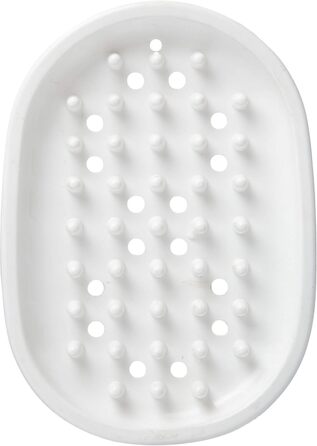 Мильниця TECNO, мильниця з пластику, з отворами для крапель (колір прозорий, білий - не вибирається), кількість