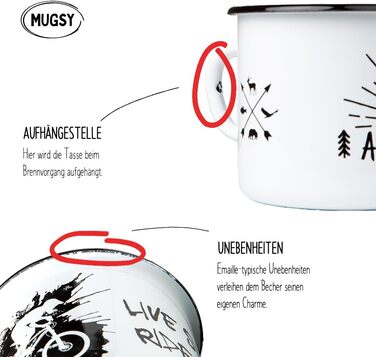 Емальована миска MUGSY, червона запіканка, гірський дизайн, емальований посуд, форма для духовки, для кемпінгу та активного відпочинку