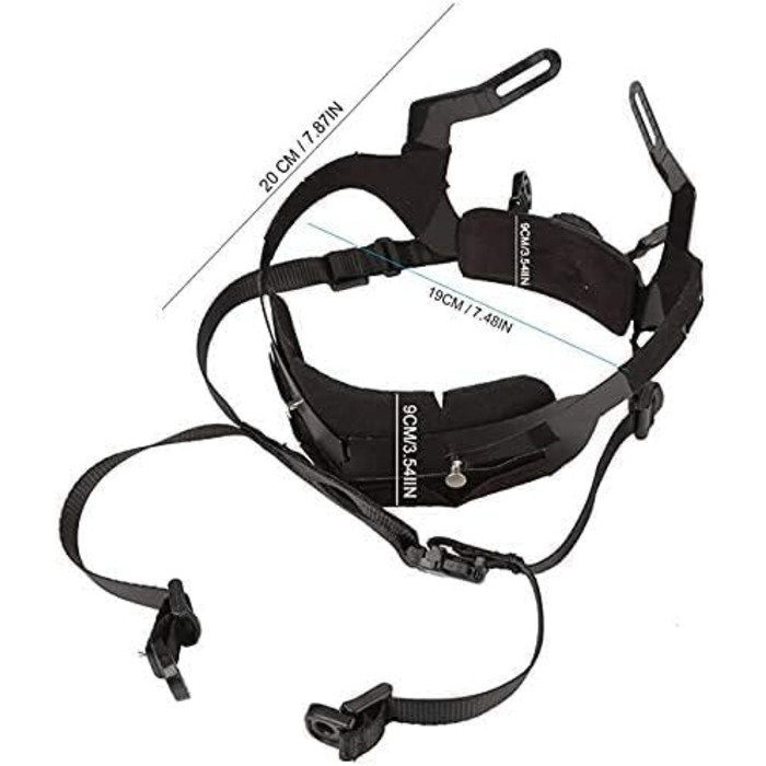 Тактичний швидкий шолом регульований ремінь полювання військова гра шолом внутрішній блокувальний ремінь система військових страйкбольний шолом аксесуар чорний