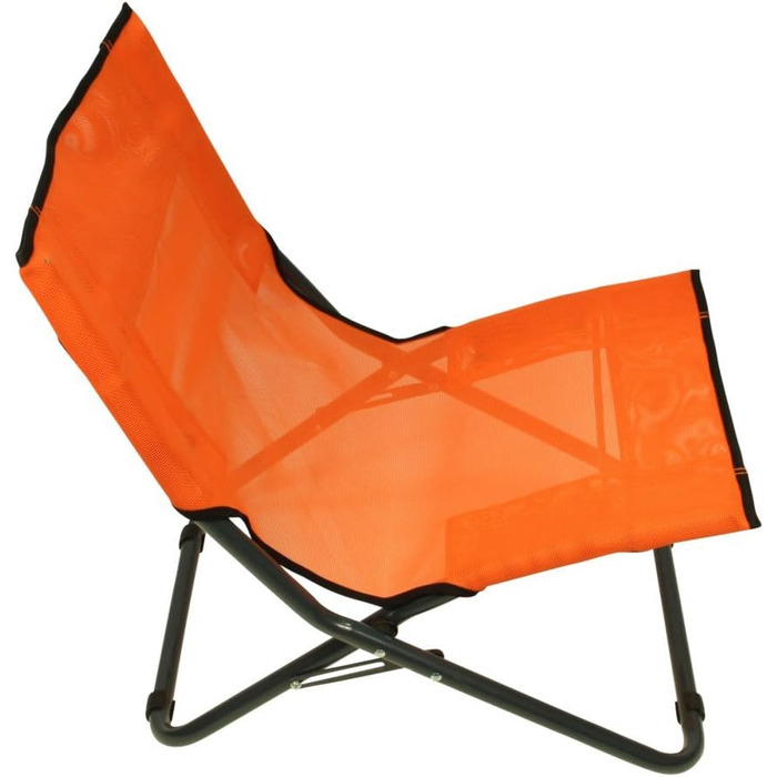 Пляжне крісло Fridani BCO XL Кемпінгове крісло Помаранчеве розкладне крісло ручка для перенесення Повітропроникне садове крісло