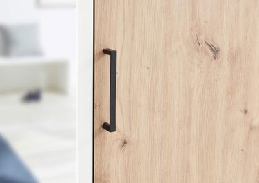 Елегантна шафа Chicago з великим простором для зберігання - Універсальна шафа з розсувними дверима в обробці з дуба Artisan з білими акцентами - 120 x 197 x 54 см (Ш/В/Г) 120 x 197 x 54 см Дуб Artisan / Білий