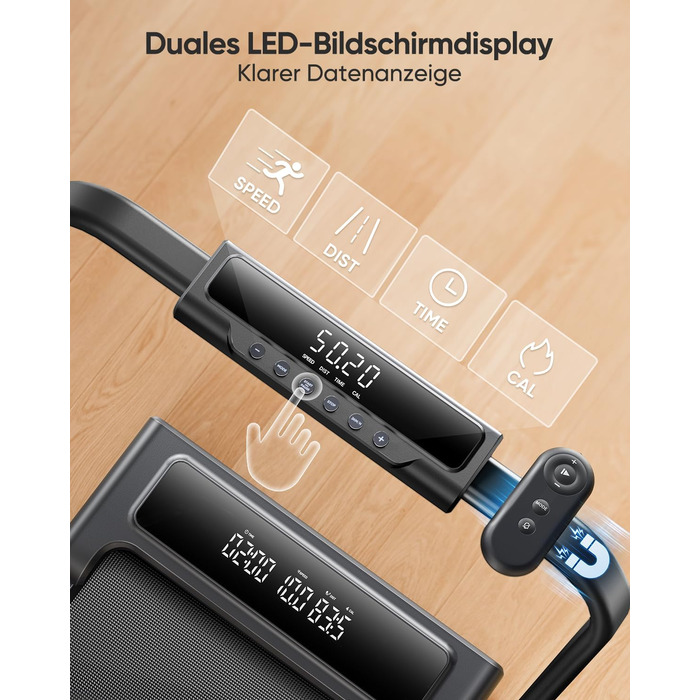 Домашня бігова доріжка з нахилом, біговий майданчик 4 в 1, складна бігова доріжка 12 км/год з нахилом, бігова доріжка 2,5 к.с. під стіл для дому та офісу, пульт дистанційного керування та додаток, кнопка вимкнення звуку