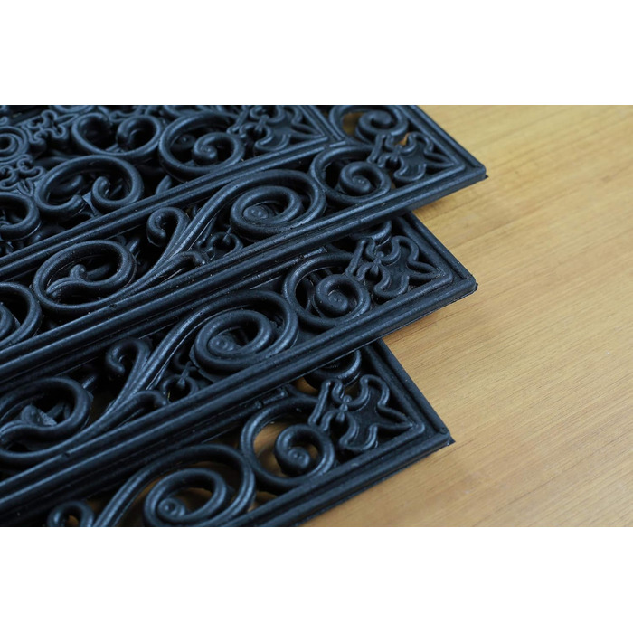 Набір килимків для сходів Irongate Welcome із 6 шт. , 10x30 дюймів, чорний, 6 шт., килимок для сходів 10x30 дюймів