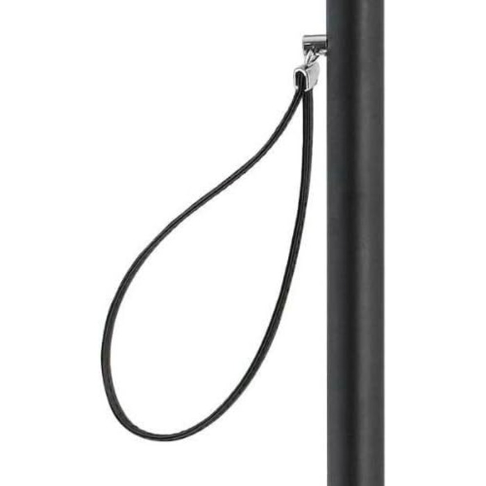 Дизайнерський ріжок для взуття 70 см зі сріблястою ручкою в якості ручки, чорний дерев'яний стрижень