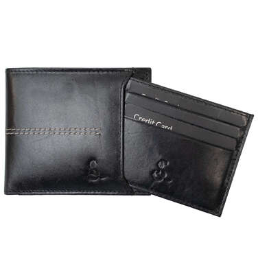 Портмоне чоловіче шкіряне Semi Line RFID Black (P8267-0)