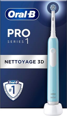 Електрична зубна щітка Oral-B Pro Series 1, синя, 1 щітка для чищення 3D, таймер, акумуляторна