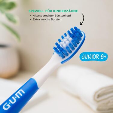 Щітки GUM Playbrush Junior 6 Original, упаковка з 2 шт. , EXTRA SOFT, Blue Blue