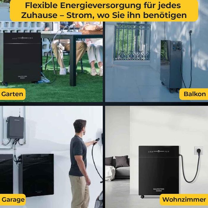 КВтгод Сонячний накопичувач змінного струму для балконної електростанції Marstek VENUS E 5,12 кВтгод, 5,12