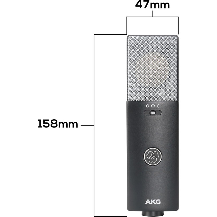 Конденсаторний мікрофон з великою діафрагмою AKG C-Serie C114 з кількома діаграмами спрямованості ідеальний для контент-мейкерів та музикантів