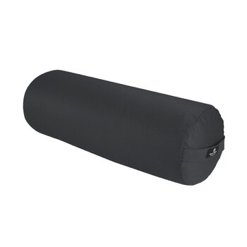 Круглий валик для йоги Hugger Mugger міцна кругла форма, високий профіль, чудово підходить для коліна, мяка підтримка, ручна робота в США, сірий