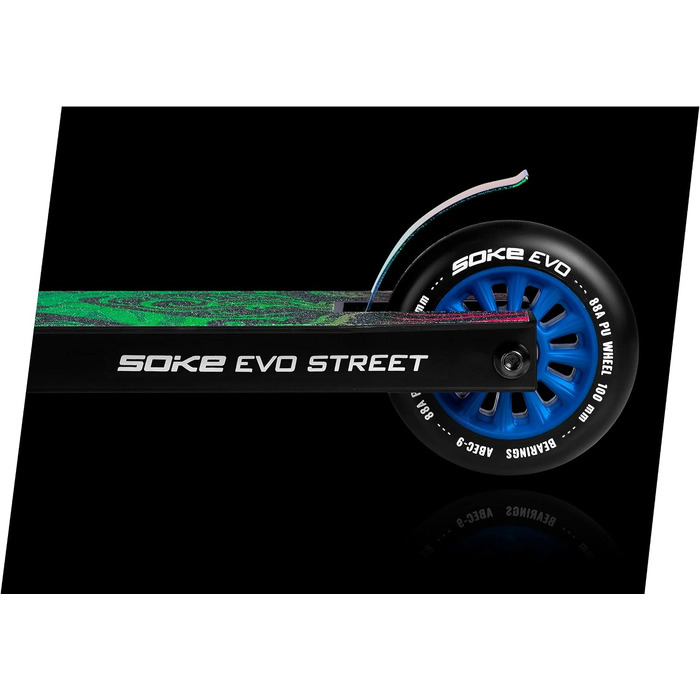 Трюковий самокат Soke EVO Street ABEC-9, чорний