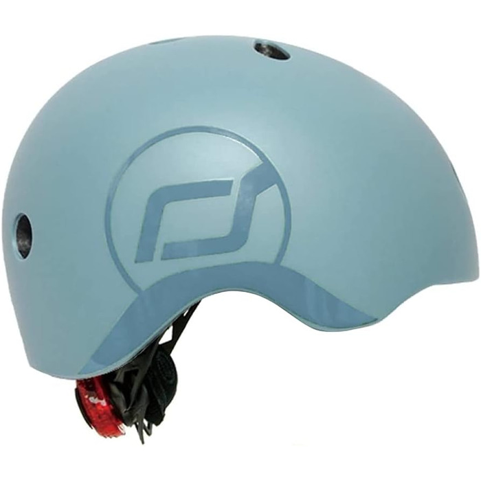 Дитячий шолом Scoot and Ride з регульованими ременями, матове покриття, розмір XXS, зі світлодіодним захисним ліхтарем і м'якою фл