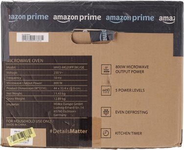 Мікрохвильова піч Toshiba MW2-MG20PF(BK)/GE 800 Вт з хрустким грилем і функцією комбінованого приготування, 5 рівнів потужності, потужність гриля 1000 Вт, чорний гриль 20 л чорний