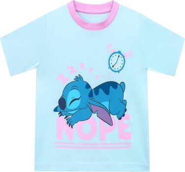 Піжами Disney Stitch Піжами Ліло та Стіч для дівчаток Піжами з короткими рукавами та принтом тай-дай для дівчаток, розмір 134