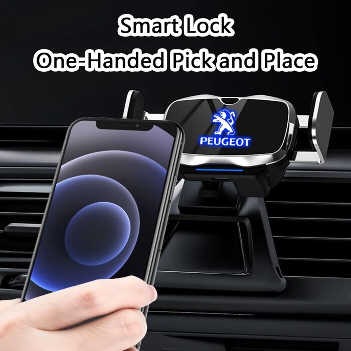 Автомобільний тримач мобільного телефону REDAEL для Peugeot 308 2016-2019, автомобільний тримач мобільного телефону, що обертаєтьс